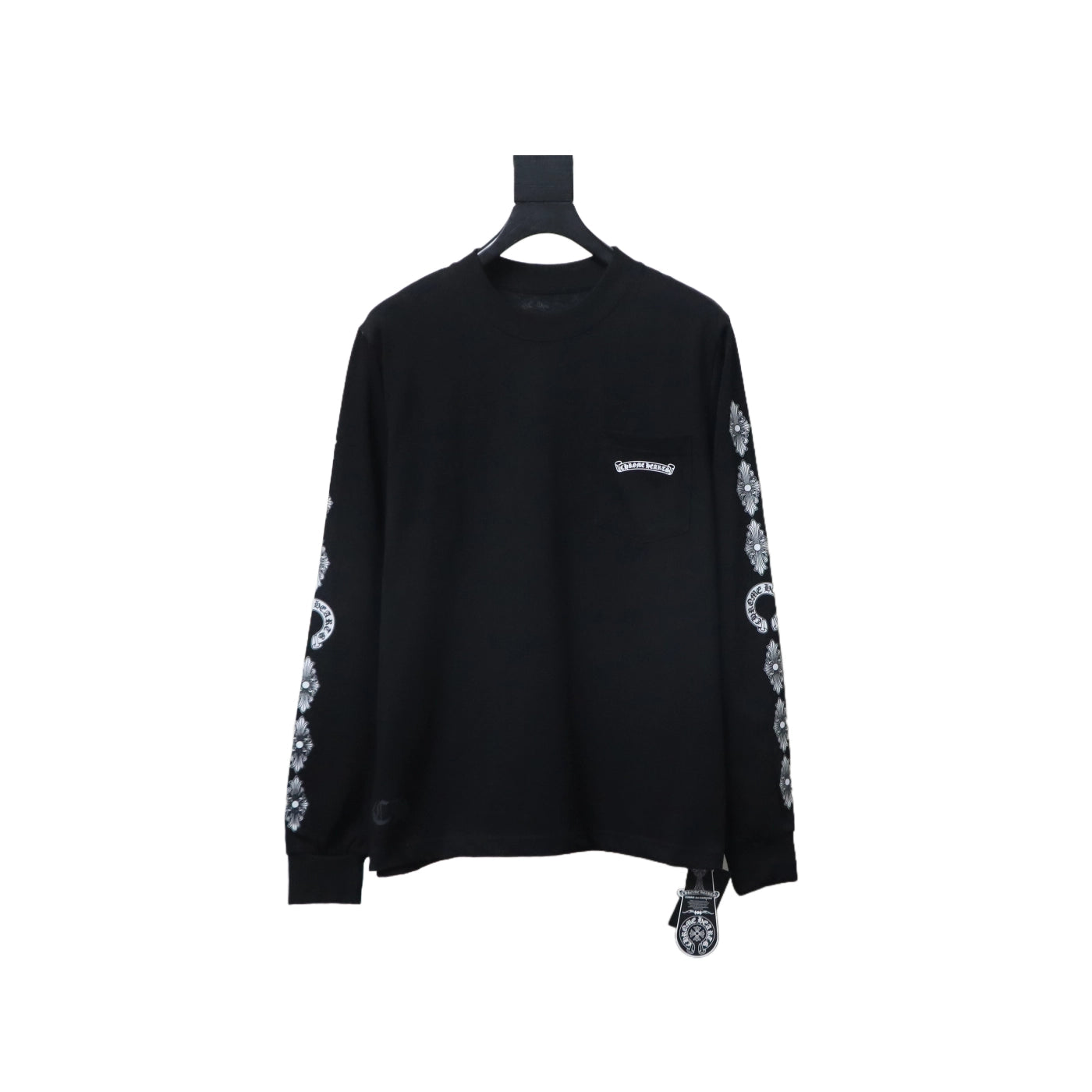 Chrome Hearts Fleur Cross Long Sleeve T-Shirt Black