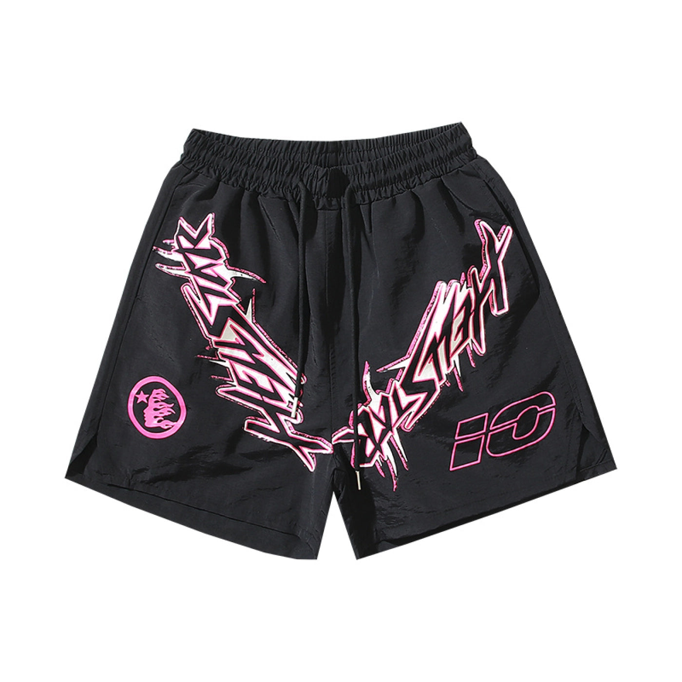 Hellstar Shorts  black and pink