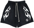 Hellstar Flame Shorts 'White'
