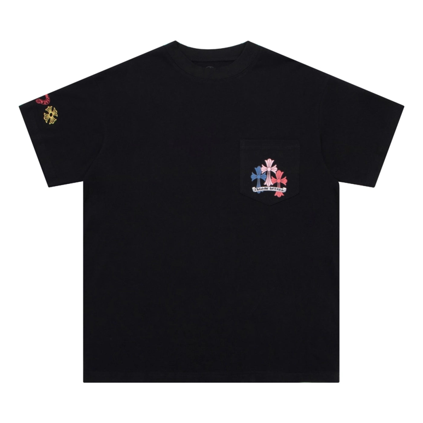 Chrome Hearts Multi Color Cross Cemetery T-shirt Black